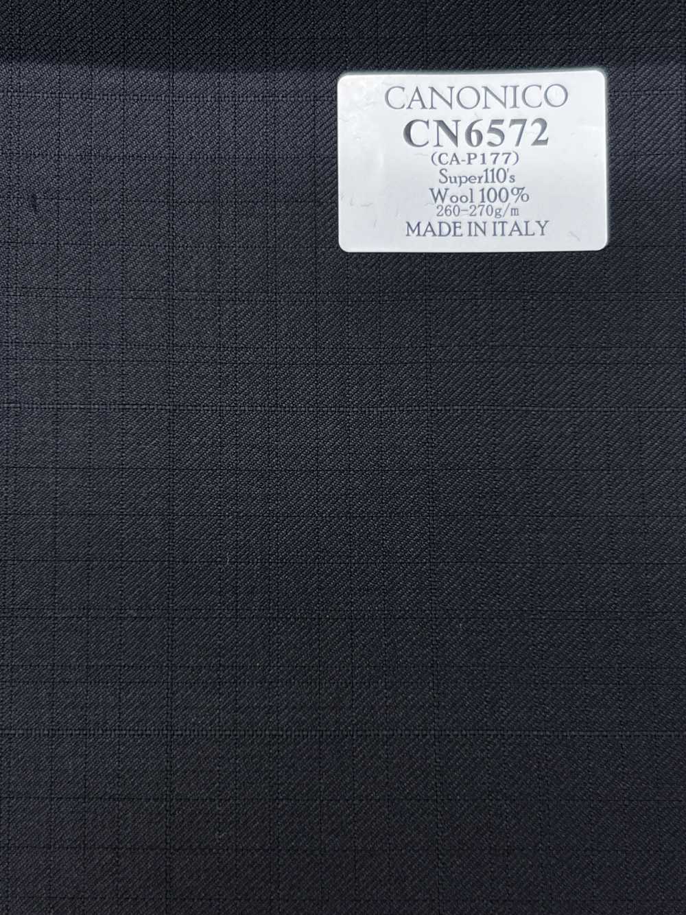 CN6572 CANONICO Super110's a quadri neri[Tessuti] HOSOI SYOJI