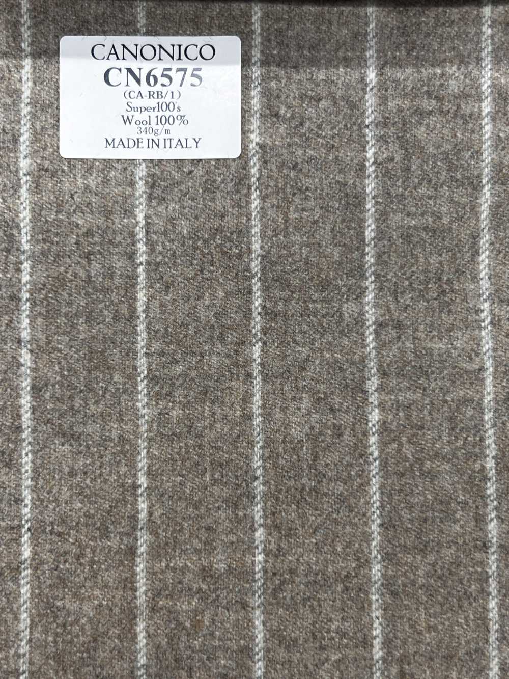 CN6575 CANONICO Super110's Riga beige e bianco sporco[Tessile] HOSOI SYOJI
