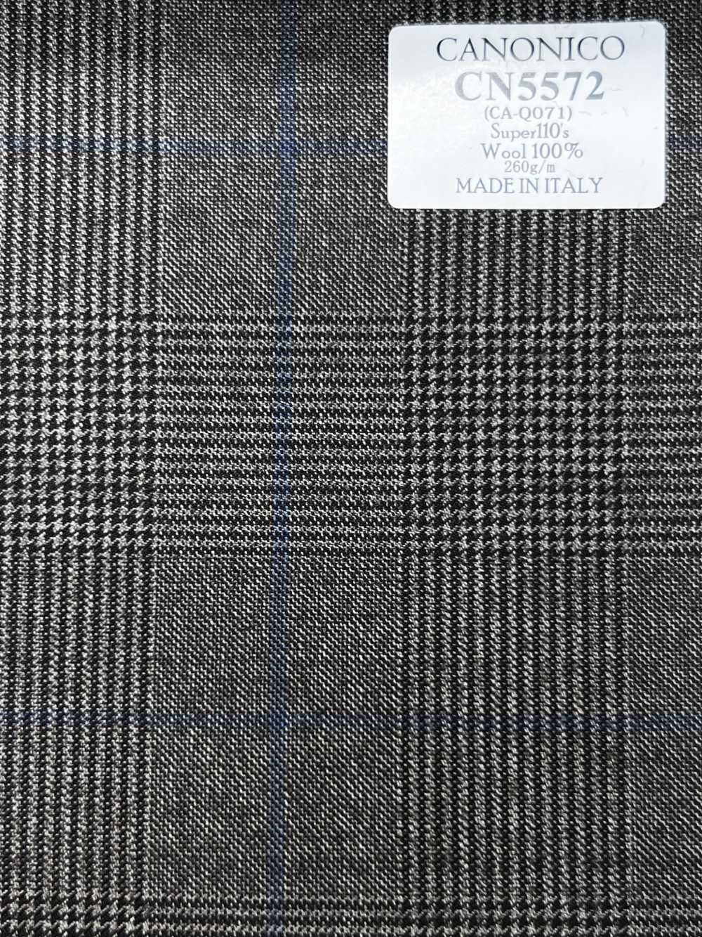 CN5572 CANONICO Super 110's quadro marrone × blu[Tessuti] HOSOI SYOJI