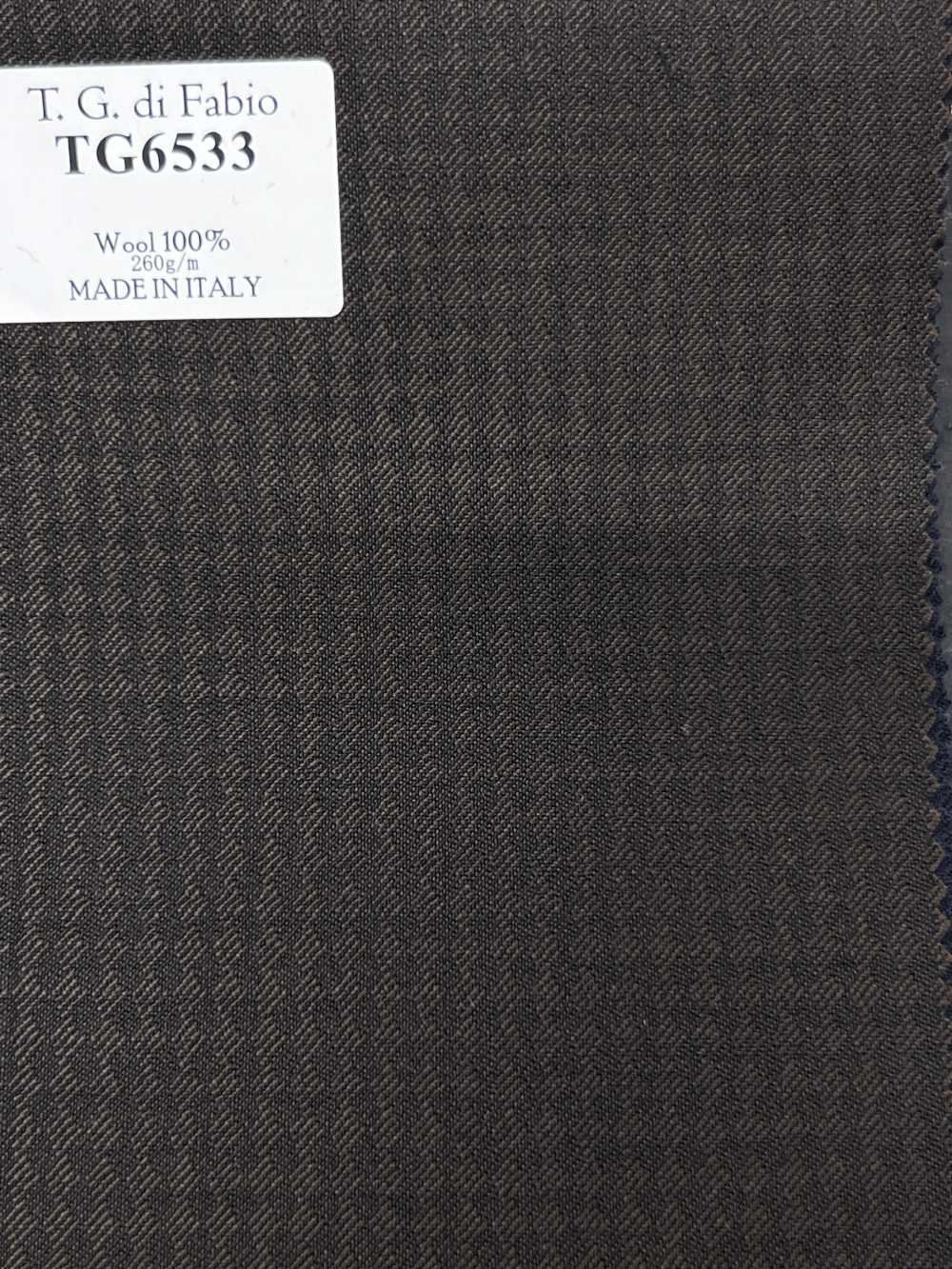 TG6533 T.G Di FABIO motivo a rombi marrone[Tessile] HOSOI SYOJI