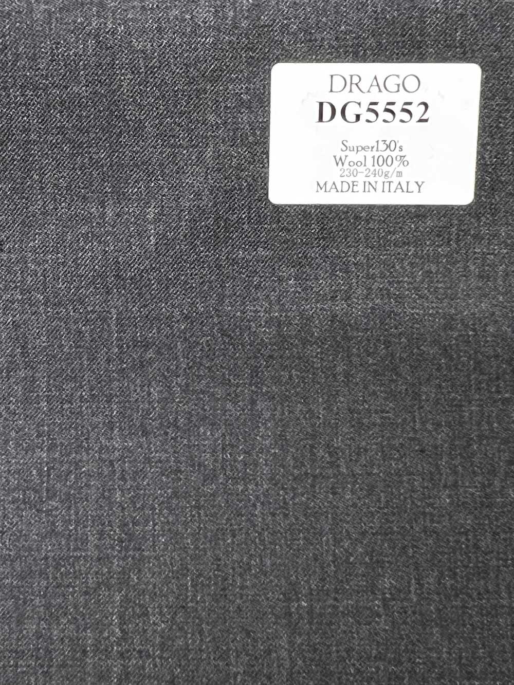 DG5552 DRAGO Super 130's Grigio tinta unita[Tessuti] HOSOI SYOJI