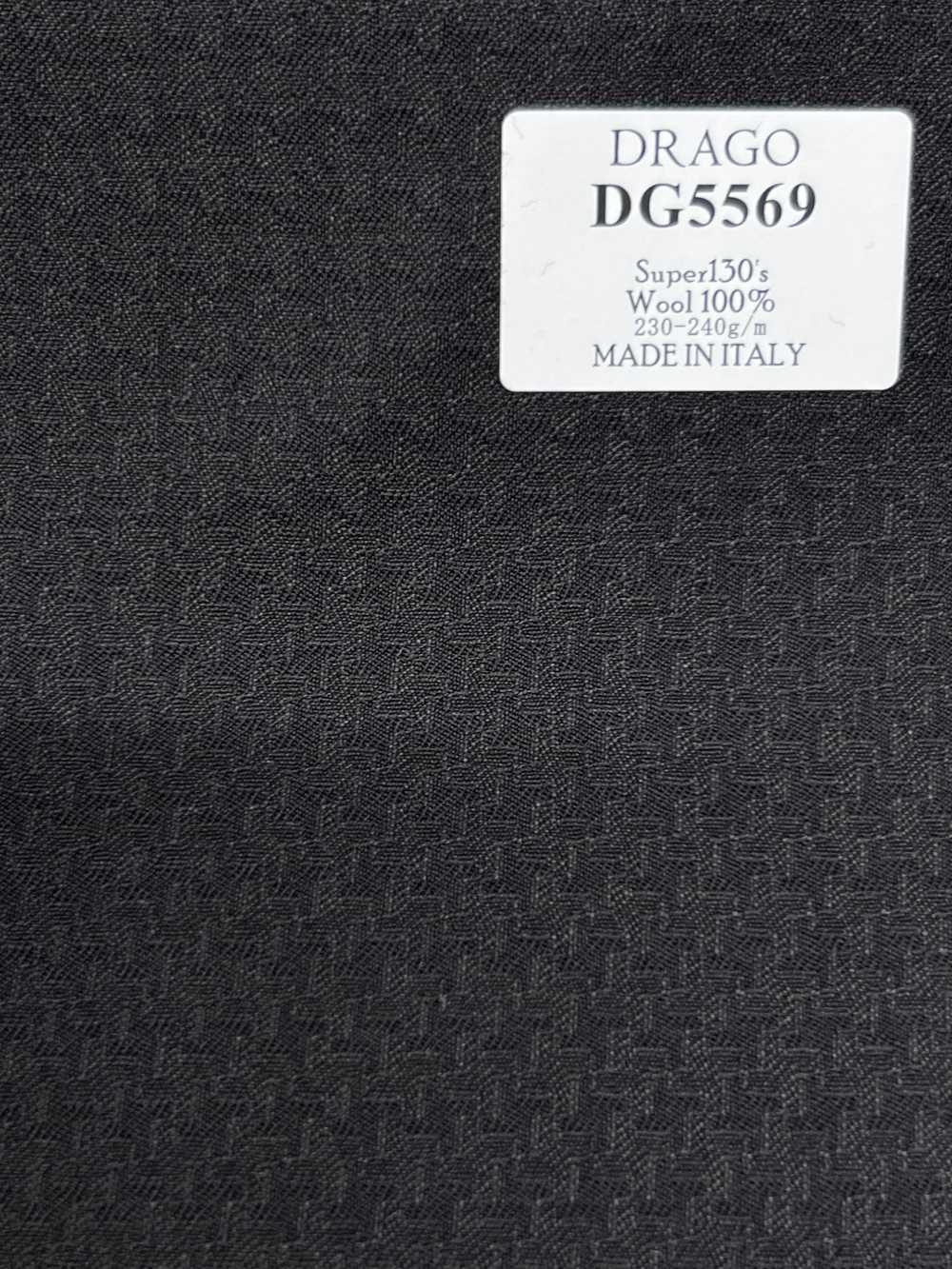 DG5569 DRAGO Super130's pied-de-poule antracite[Tessuti] HOSOI SYOJI