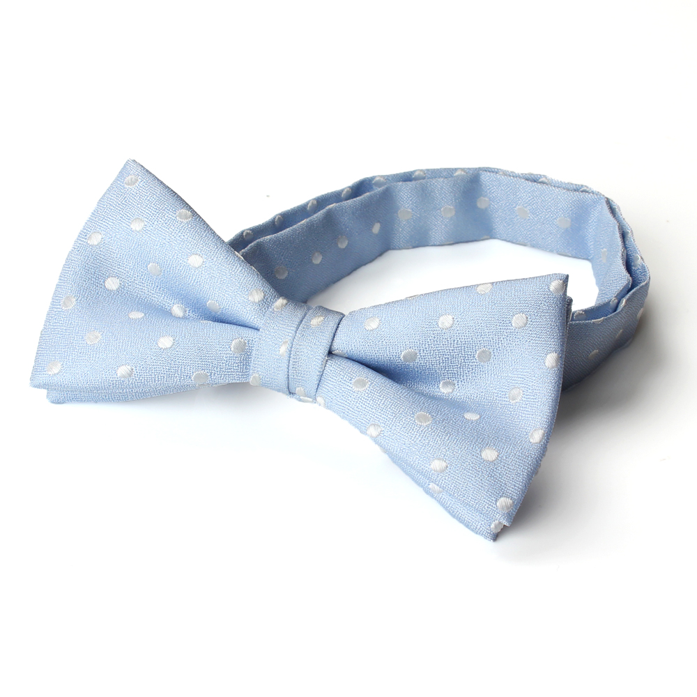 BF-973 Papillon Di Seta Giapponese Con Pois Blu Saxe[Accessori Formali] Yamamoto(EXCY)