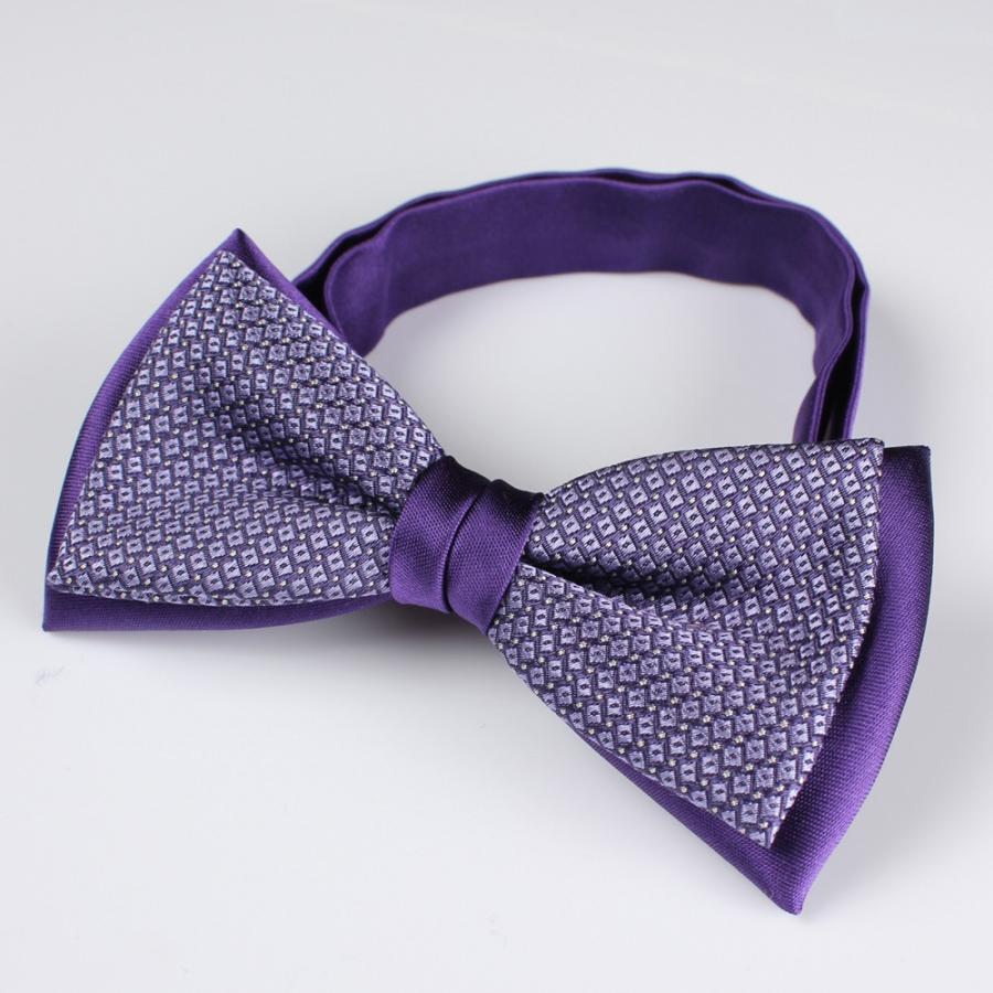 BFS-988 Papillon Combinato, Seta Viola, Prodotto In Giappone[Accessori Formali] Yamamoto(EXCY)