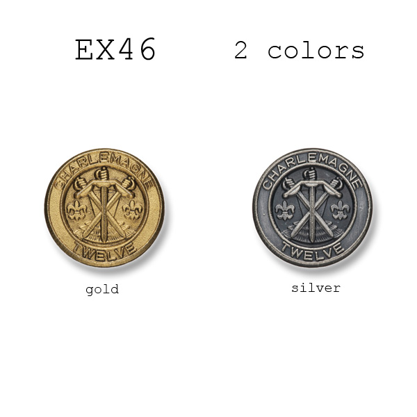 EX46 Bottoni Giapponesi In Metallo Per Abiti E Giacche[Pulsante] Yamamoto(EXCY)