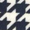 Pied De Poule - Bianco Sporco/blu Navy