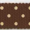 Marrone Scuro × Beige A Pois