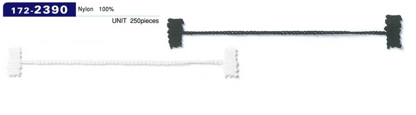 172-2390 Fermafodera asole e bottoni, tipo cordoncino a catena, lunghezza totale 102 mm (confezione da 250)