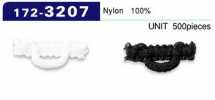 172-3207 Bottone Lanoso Nylon Tipo Orizzontale 22mm (500 Pezzi)