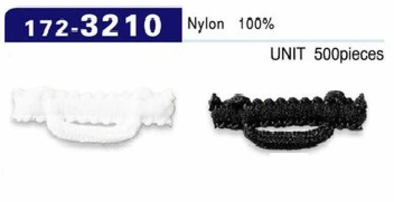 172-3210 Asole e bottoni, tipo nylon peloso, orizzontale, 26 mm (confezione da 500)