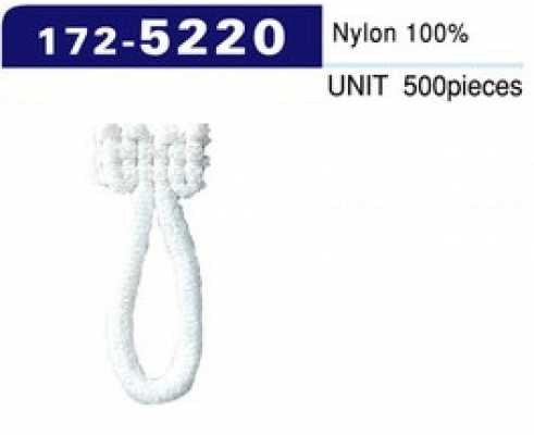 172-5220 Asole e bottoni in nylon woolly tipo grande (500 pezzi) 27 mm H x 11 mm W