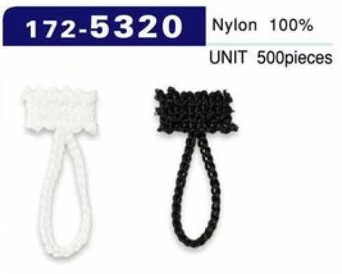 172-5320 Asole e bottoni, tipo cordoncino a catena, lunghezza totale 30 mm (500 pz.)
