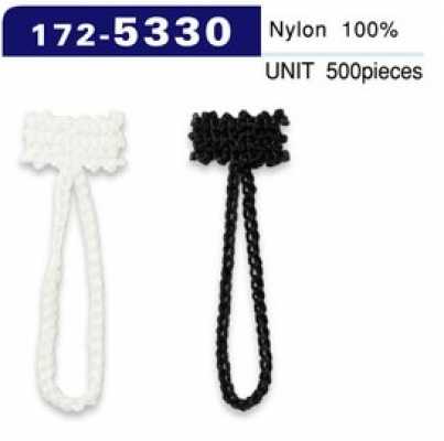 172-5330 Tipo cordoncino a catena per asole e bottoni, lunghezza totale 38 mm (500 pz)