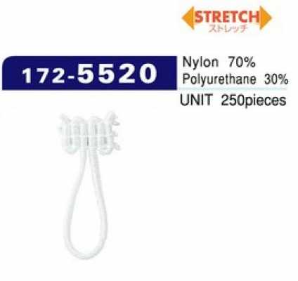 172-5520 Asole e bottoni, tipo spandex, grande (250 pezzi) 26 mm x 10 mm