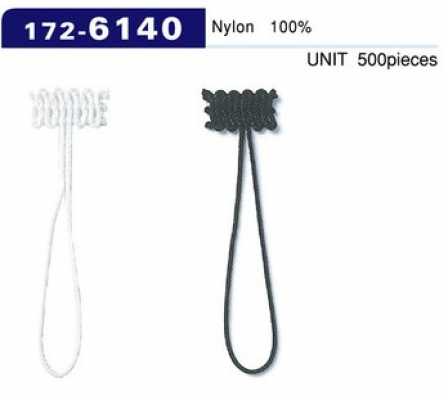 172-6140 Asole e bottoni, tipo cordone intrecciato, lunghezza totale 52 mm (500 pz)