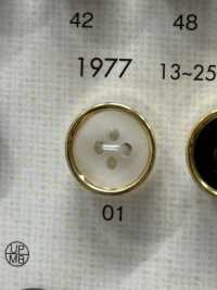 1977 Elegante Bottone A 4 Fori Di Lusso Per Camicie[Pulsante] DAIYA BUTTON(DAIYA BUTTON) Sottofoto