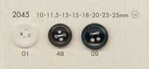 2045 DAIYA BUTTONS Bottoni in poliestere effetto conchiglia