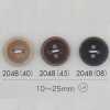 2048 Bottone in resina poliestere con bordo, 4 fori