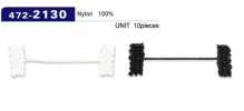 472-2130 Asole e bottoni Lining Stopper tipo cordoncino intrecciato Lunghezza totale 42 mm (10 pz)