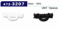 472-3207 Bottone Ad Anello In Nylon Lanoso Tipo Orizzontale 22 Mm (10 Pezzi)