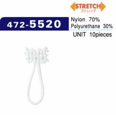 472-5520 Asole e bottoni, tipo spandex, grande (10 pezzi)