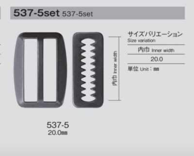 537-5 Set di fibbie