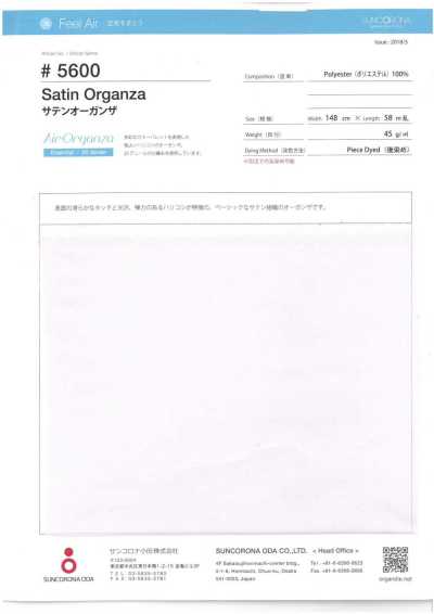 5600 Organza satinata