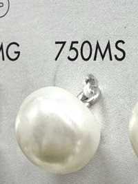 750MS Bottone con gambo a mezza anella in resina ureica perlescente[Bottoni] DAIYA BUTTON Immagini aggiuntive
