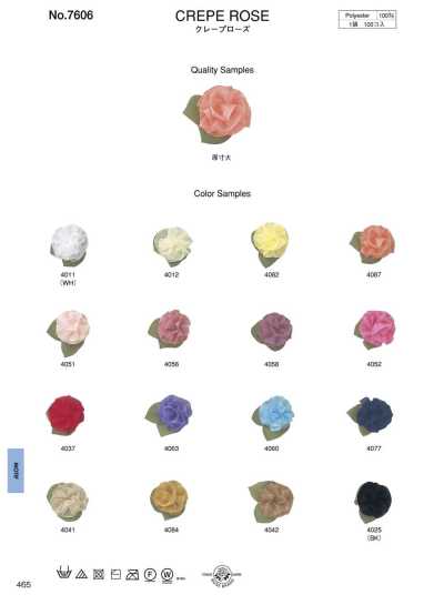7606 Crêpe rosa