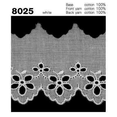 8025 Merletto di cotone stretto
