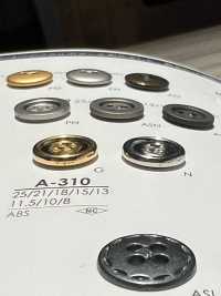 A310 Bottone In Metallo A 4 Fori[Pulsante] IRIS Sottofoto