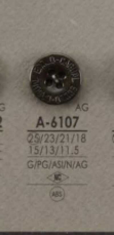 A6107 Bottone in resina ABS a 4 fori, finitura opaca e lucida