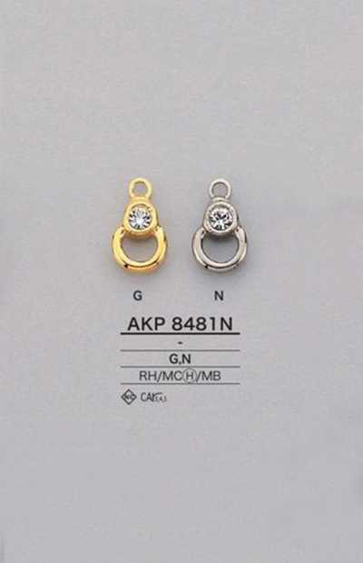 AKP8481N Tiretto per cerniera con strass