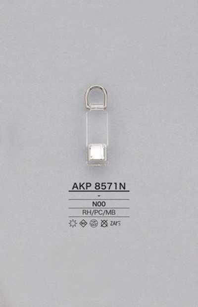 AKP8571N Tiretto per cerniera in policarbonato con strass