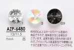 AZP6480 Bottone Con Taglio A Diamante Aurora Pearl