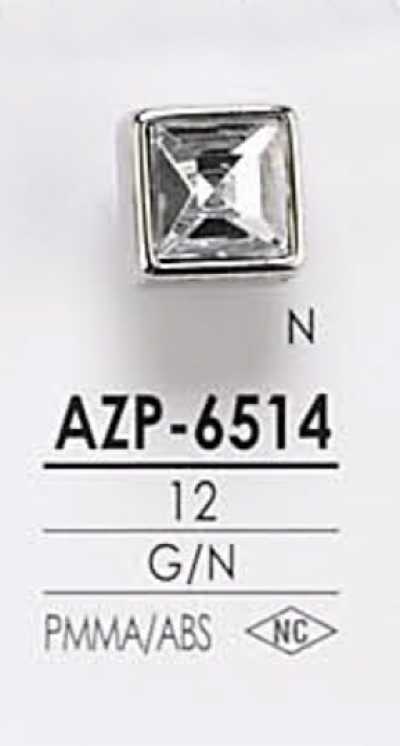 AZP6514 Bottone con cristallo e pietra