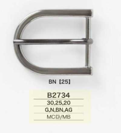 B2734 Fibbia a forma di vela in pressofusione/ottone