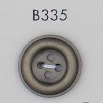 B335 Bottone placcato in resina ABS