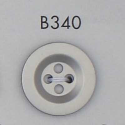 B340 Bottone placcato in resina ABS