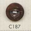 C187 Bottone In Legno Naturale A 4 Fori
