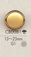 CB0081 Bottone semplice in metallo per camicie e giacche