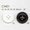 CW01 Bottone in resina poliestere a 4 fori