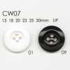 CW07 Bottone in resina poliestere a 4 fori