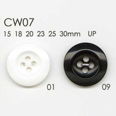 CW07 Bottone in resina poliestere a 4 fori