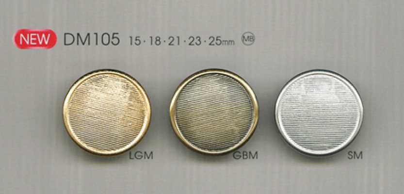 DM105 Bottone metallico semplice per giacche