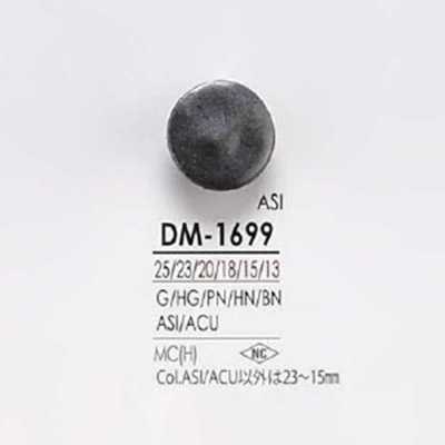 DM1699 Bottone in metallo alto a gambo ad anello semisferico