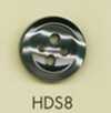 HDS8 DAIYA BUTTONS Bottone in poliestere effetto madreperla, serie HYPER DURABLE resistente agli urti