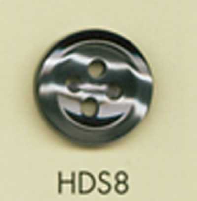 HDS8 DAIYA BUTTONS Bottone in poliestere effetto madreperla, serie HYPER DURABLE resistente agli urti