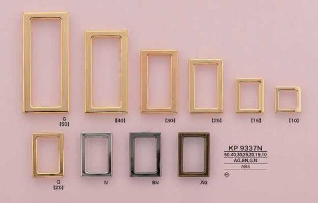 KP9337N Anello rettangolare semplice ed elegante a forma quadrata