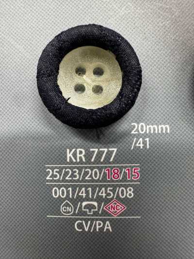 KR777 Bottone rivestito combinato con cappuccio e gambo chiuso
